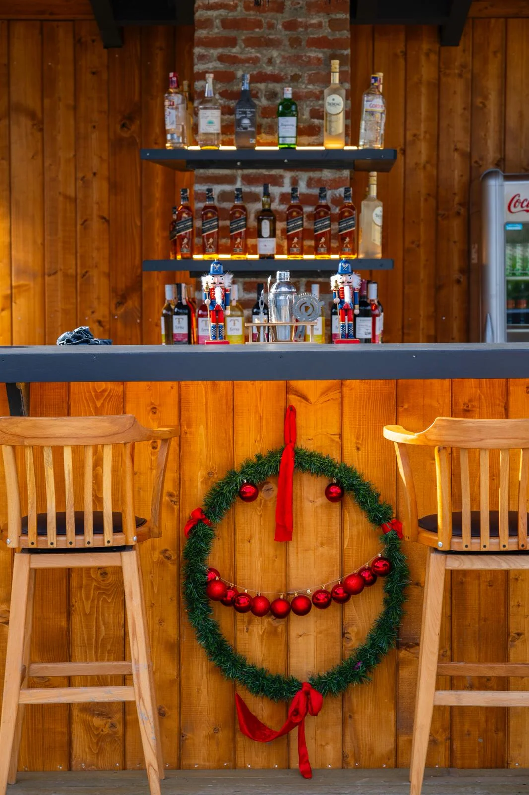 Bar terrace overlooking the lake